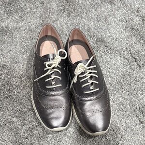Cole Haan Black Leather Moccasins